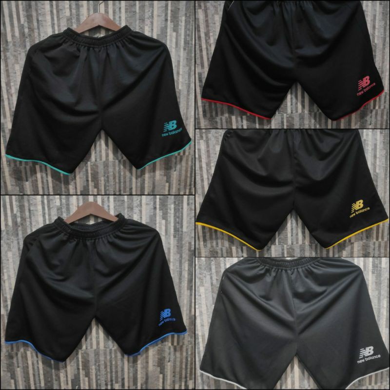 [1KG = 8Pcs] CELANA PENDEK OLAHRAGA / Celana Polos Hitam Sport Logo Murah