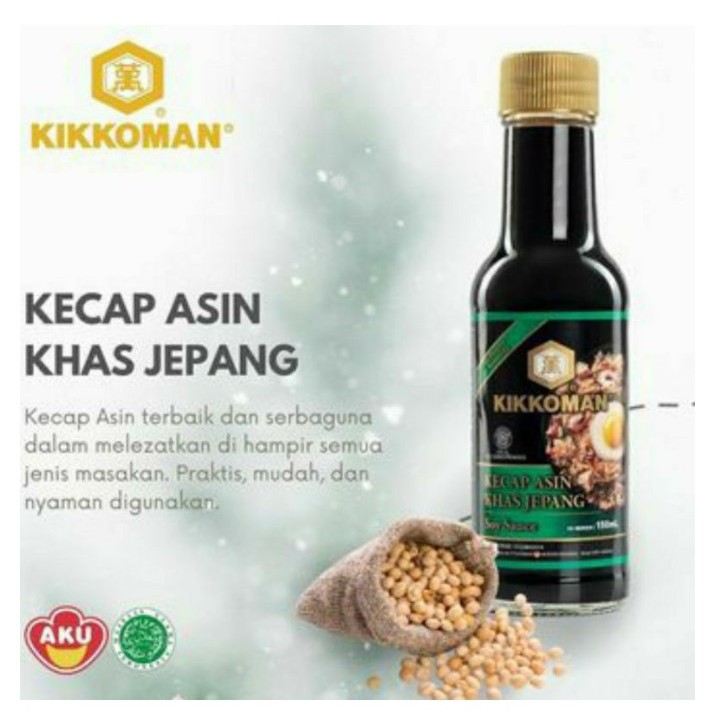 Kikkoman Soy Sauce All Purpose - Kecap HALAL - Shoyu 150ml