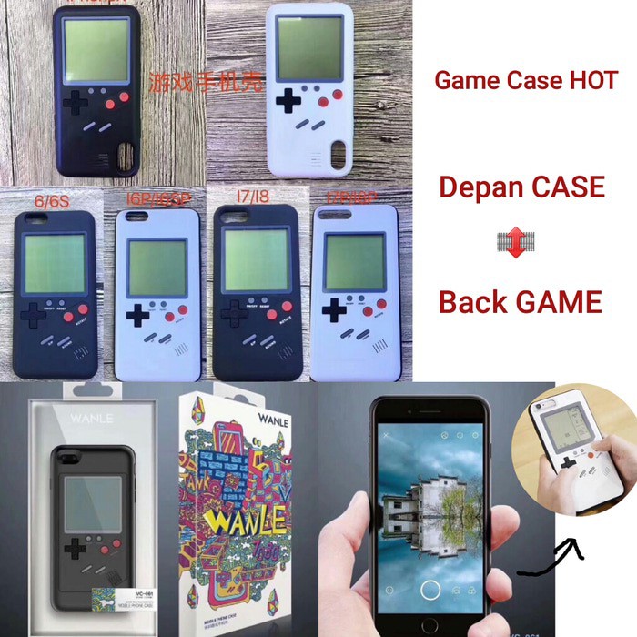 [promo]Iphone 6G 6plus iphone 7/8 iphone7+ /8+ iPhone x GAME CASE Tetris Casing Tpu Back Cover  IOS