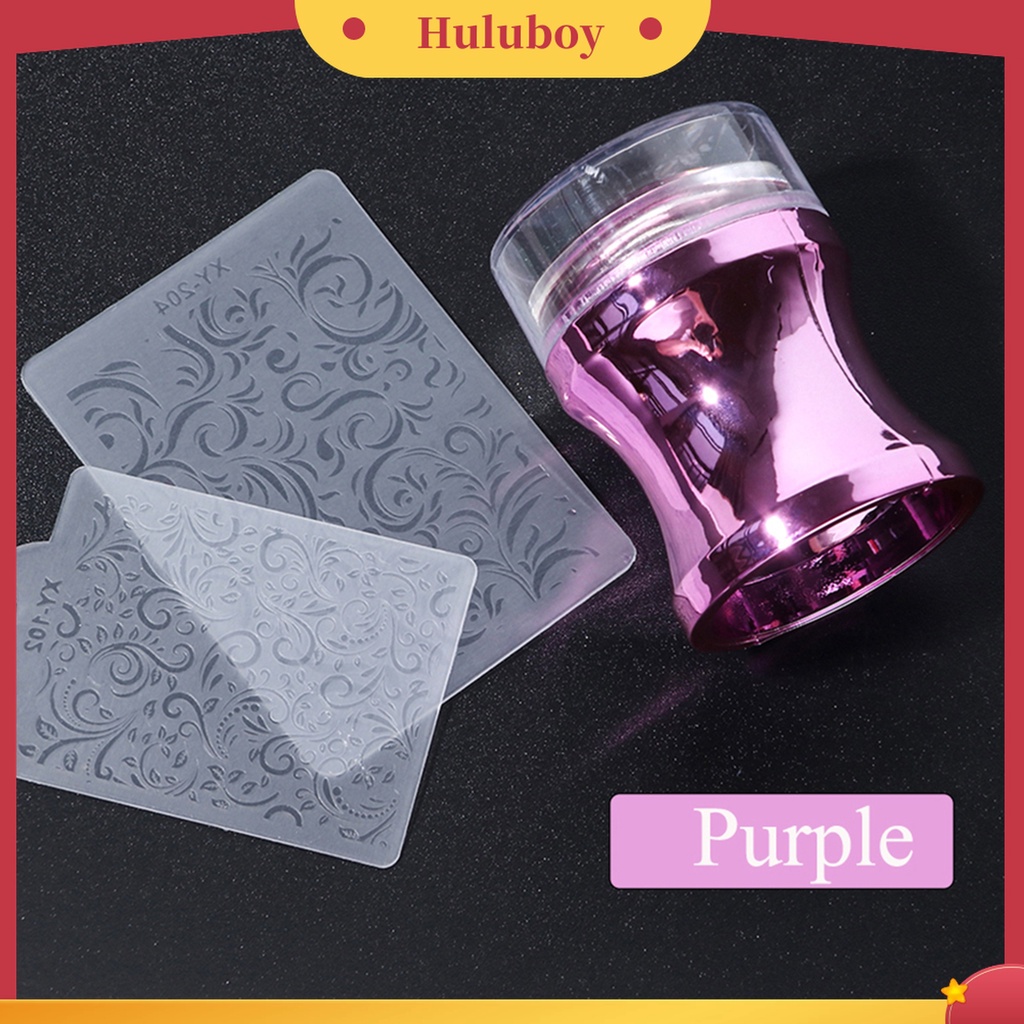 Huluboy Huluboy♡ 1 Set Stempel Nail Art Bahan ABS Kualitas Tinggi