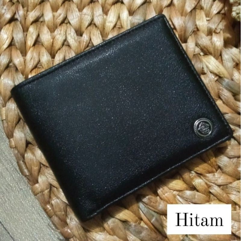 dompet pria versace kulit premium murah simple polos keren