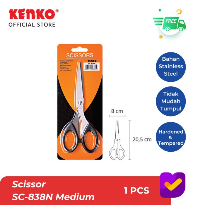 

kertas-pemotong- kenko scissor ks-838n medium -pemotong-kertas.