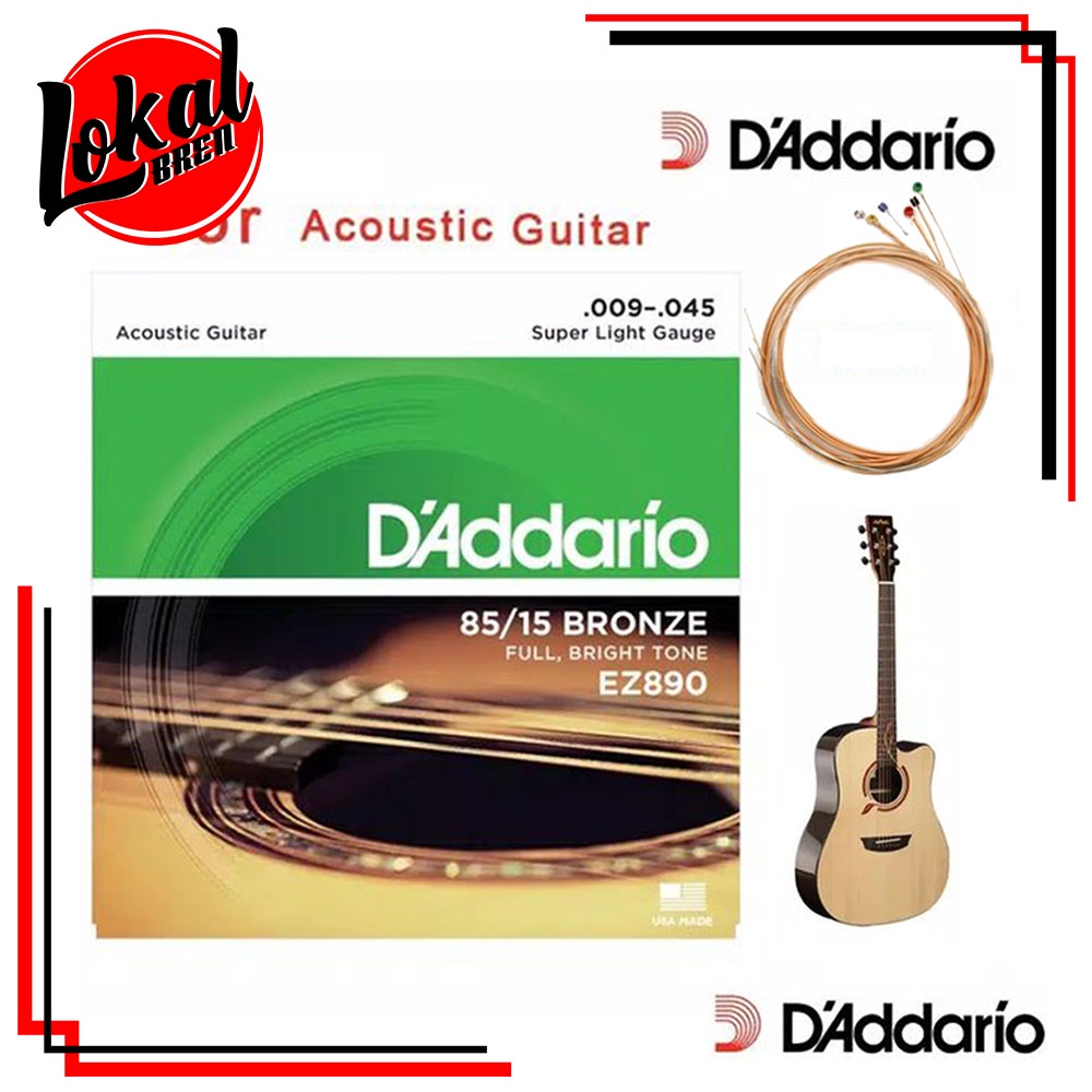 Senar Gitar Akustik Asli D'Addario EZ890