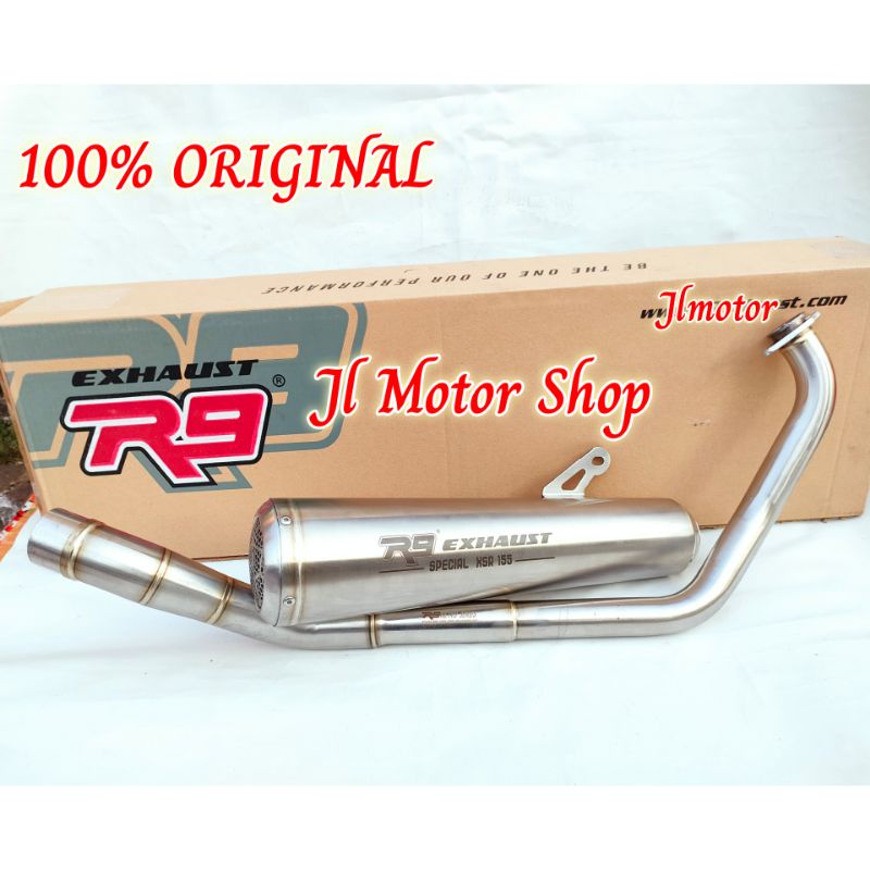 Knalpot R9 Retro Series Kawasaki W175 W 175 - Yamaha XSR 155 XSR155 Stainless Full System Original