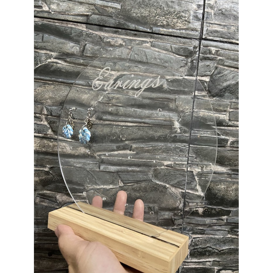 Acrylic earings Display anting display pajangan anting koleksi ak1