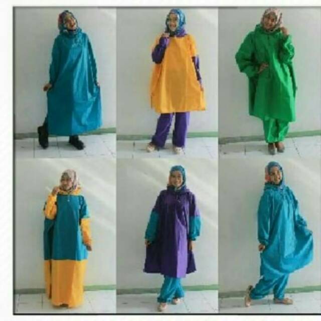 Jas hujan ponco celana jumbo