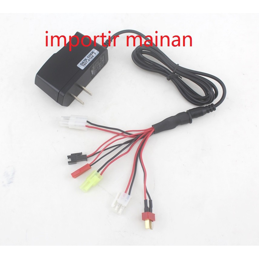 smart charger baterai NIMH NICD 2.4V 3.6V 4.8V 6V 7.2V 9.6V 12V HSP 94123 94111 RGT 18000 RGT 86100