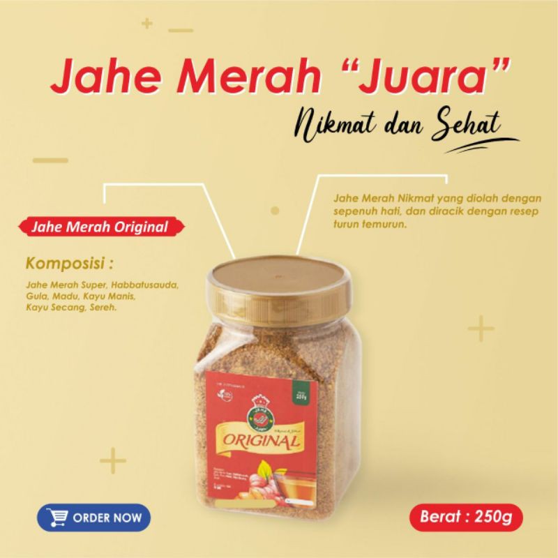 

Jahe Merah Original Habbatusauda 250gr