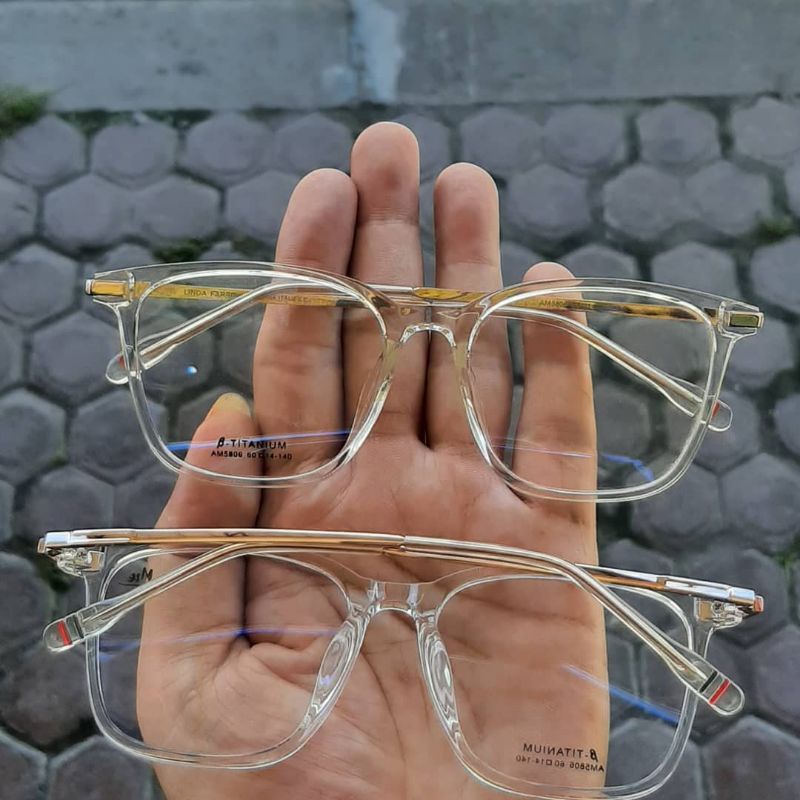 Kacamata Anti Radiasi Frame Linda Farrow AM 5806 warna Putih