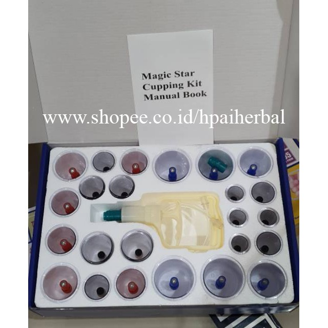Alat Bekam Isi 24 Kop Magic Star / Hijamah Bekam isi 24 Kop / Alat Bekam Murah Isi 24 Pcs