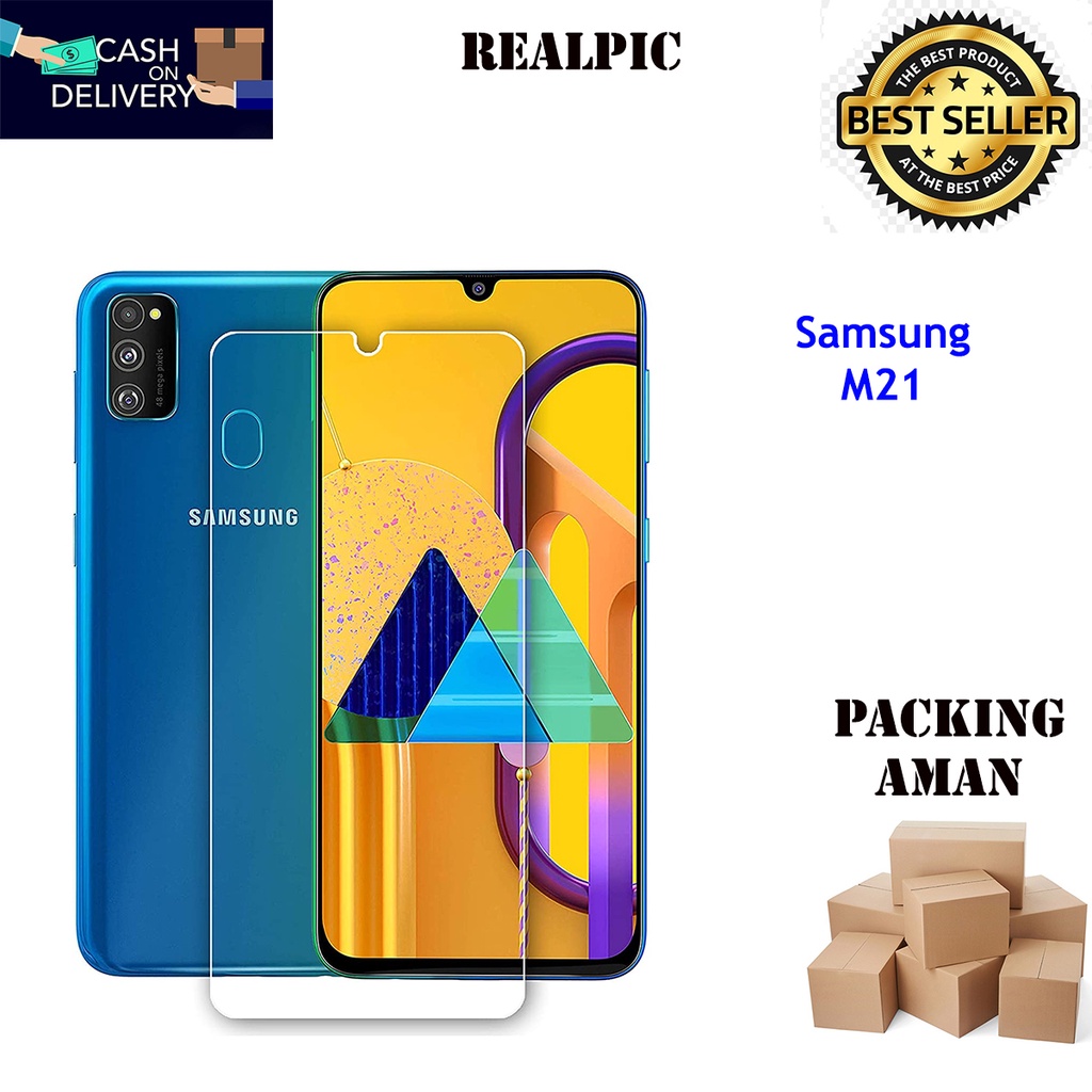 Tempered Glass Samsung Galaxy M21 Screen Protector Anti Gores