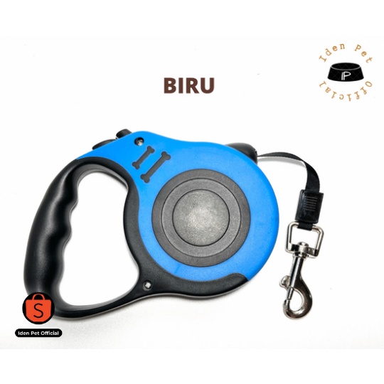 Tali Tuntun Harness Kekang Anjing Kucing Besar Kecil Rompi Herness Retractable Dog Leash