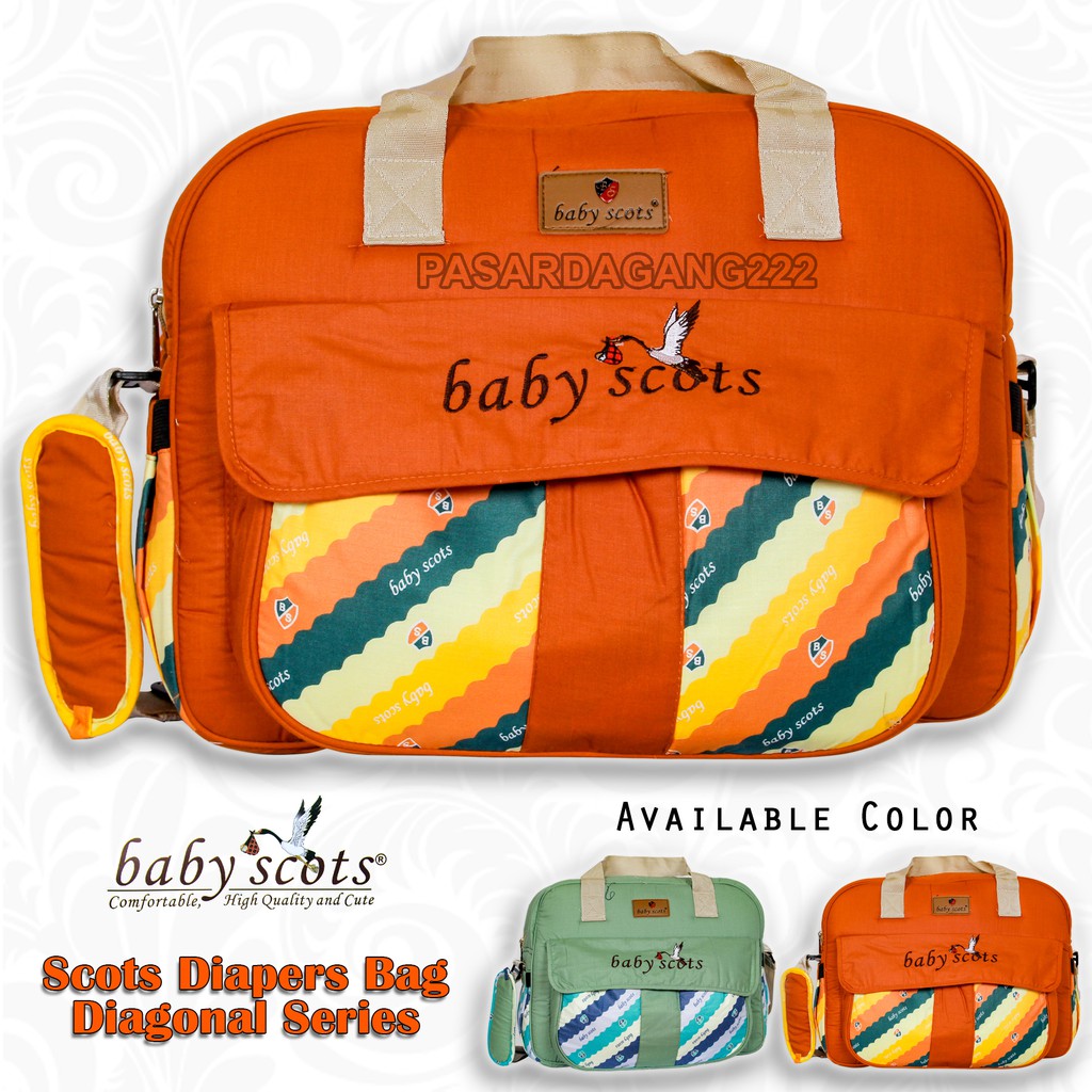 TAS BESAR SCOTS DIAPERS BAG DIAGONAL SERIES