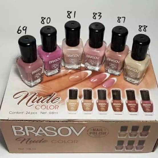 [LOCAL] -BRASOV NUDE NAIL POLISH - BRASOV KUTEKS NUDE HALAL BPOM 8ML