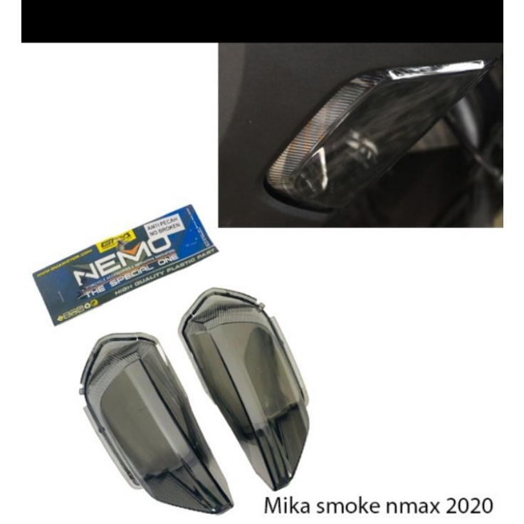 Kaca Mika Lampu Sein Depan Nmax New 2020 smoke untuk Nmax 2020 2021