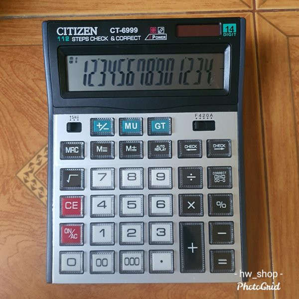 

Kalkulator Citizen CT 6999 Besar . Kalkulator Citizen 14 Digit