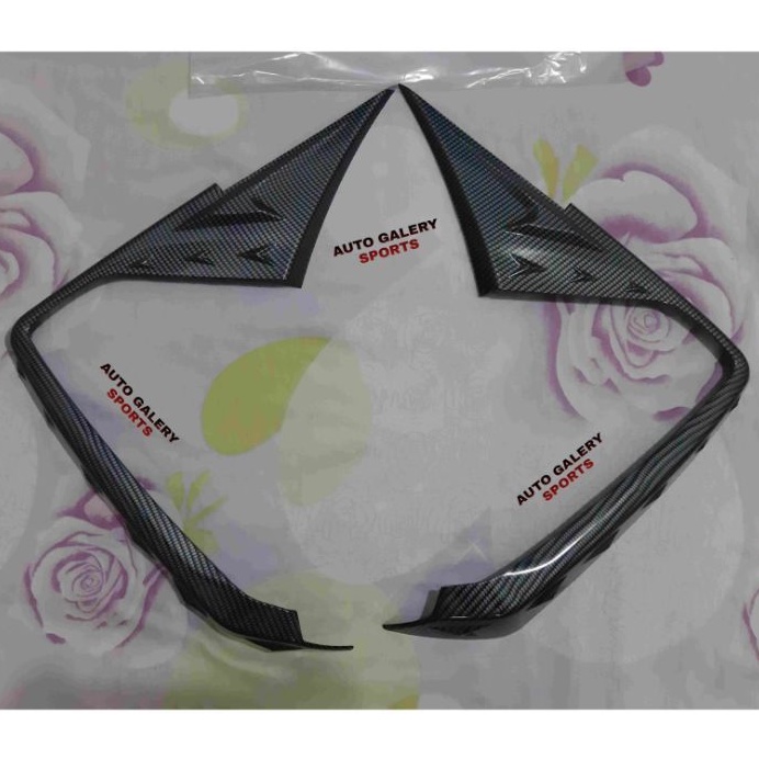 cover list body depan karbon nemo aerox 155 tutup list body aerox 155 carbon