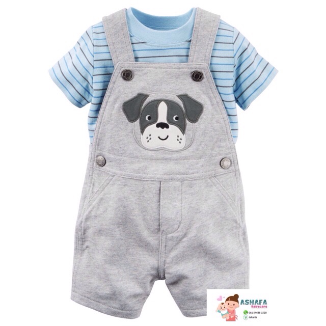 Baju Kodok Carters Set Dog