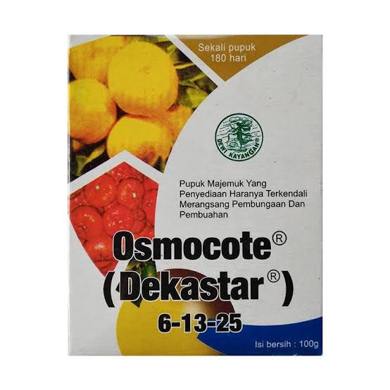 Pupuk Bunga Buah Tanaman Dekastar Plus Osmocote 6-13-25 500 gr