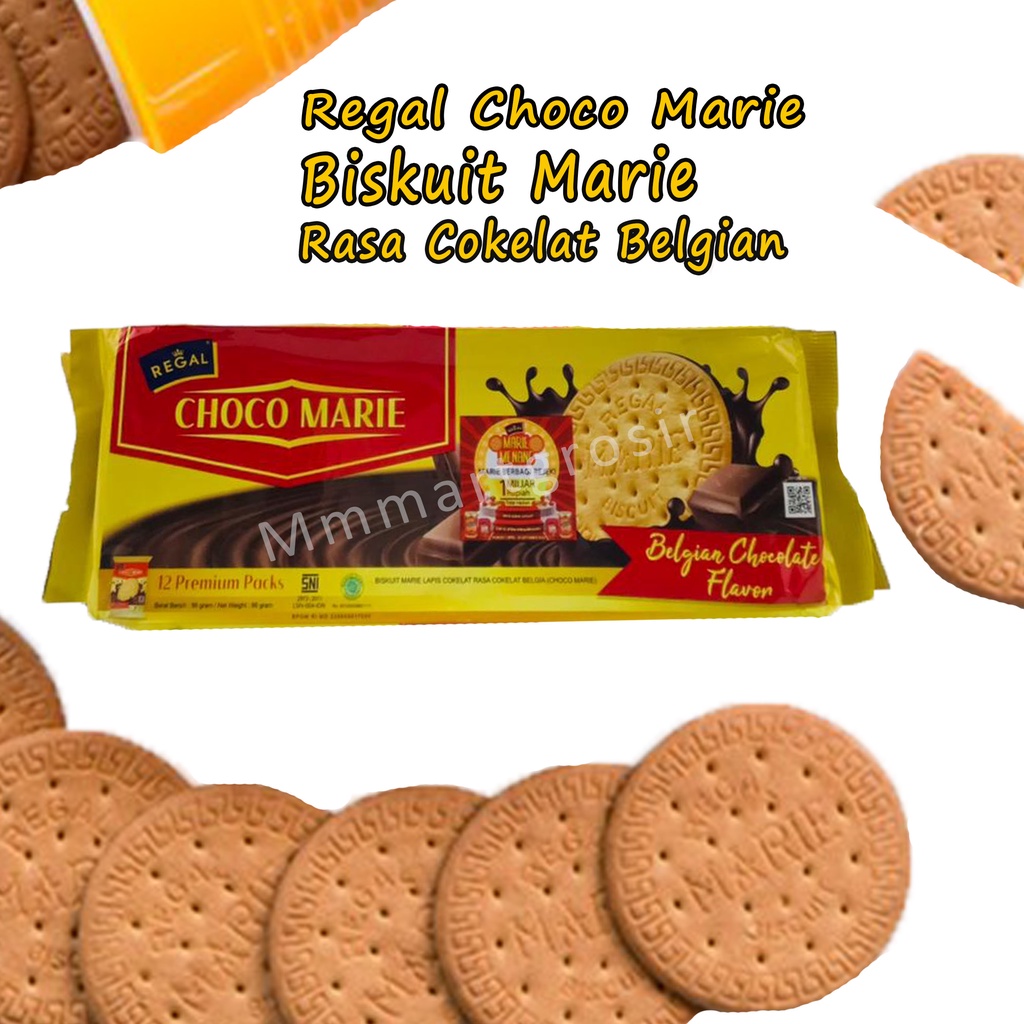 

Regal Choco Marie / Biskuit Marie / Rasa Cokelat Belgian / 96g