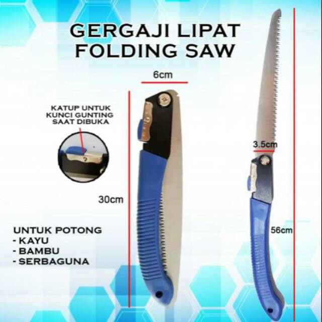 Gergaji kayu lipat mini Portable