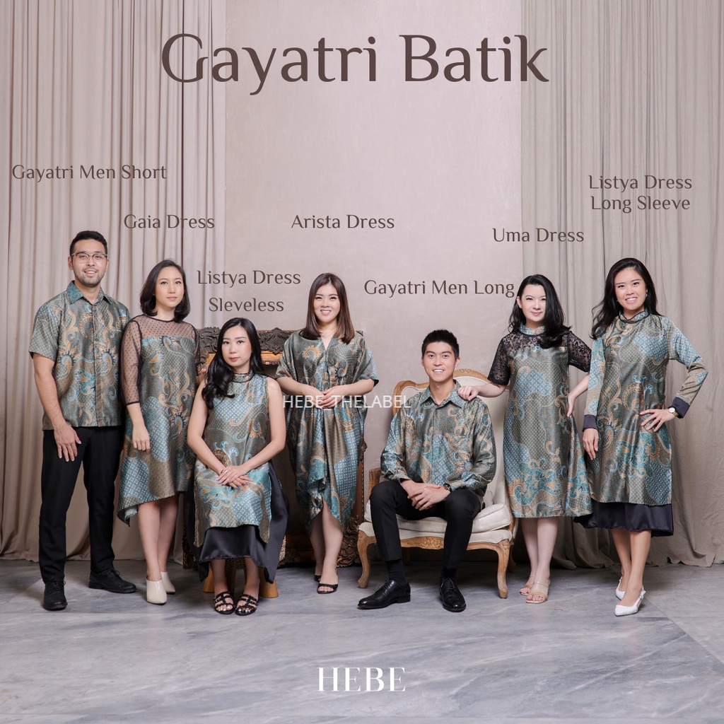 Gayatri Batik Set ( Available Couple ) - Kinara Kahiyang Noma Listya Uma Haewon Jun Emily Gaia Jenna Valda Arleth Hana Samara Nindy Arista Perine Tari