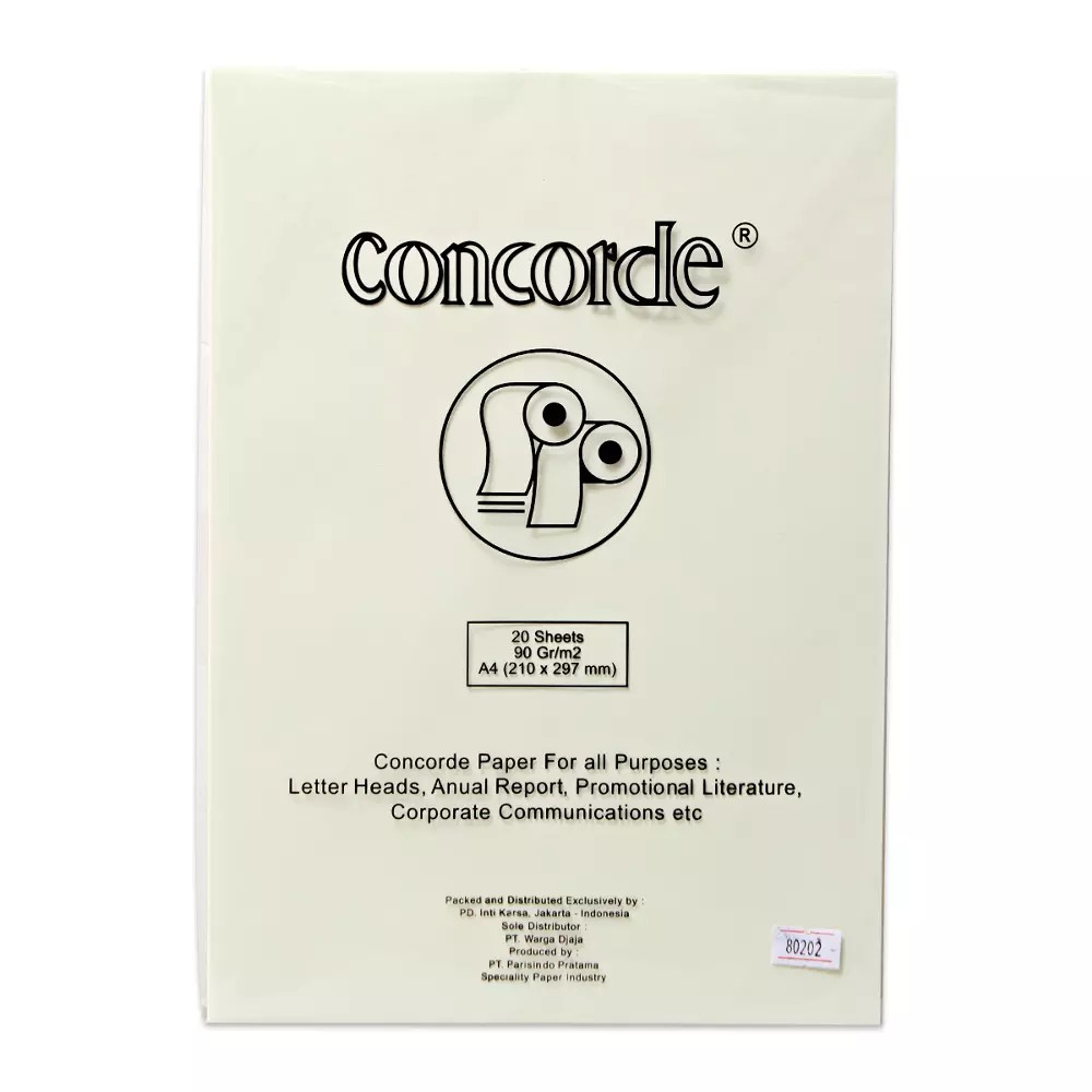 

CONCORDE PAPER [80202] A4 90GR/20 LIGHT YELLOW ( ID : 180749 )