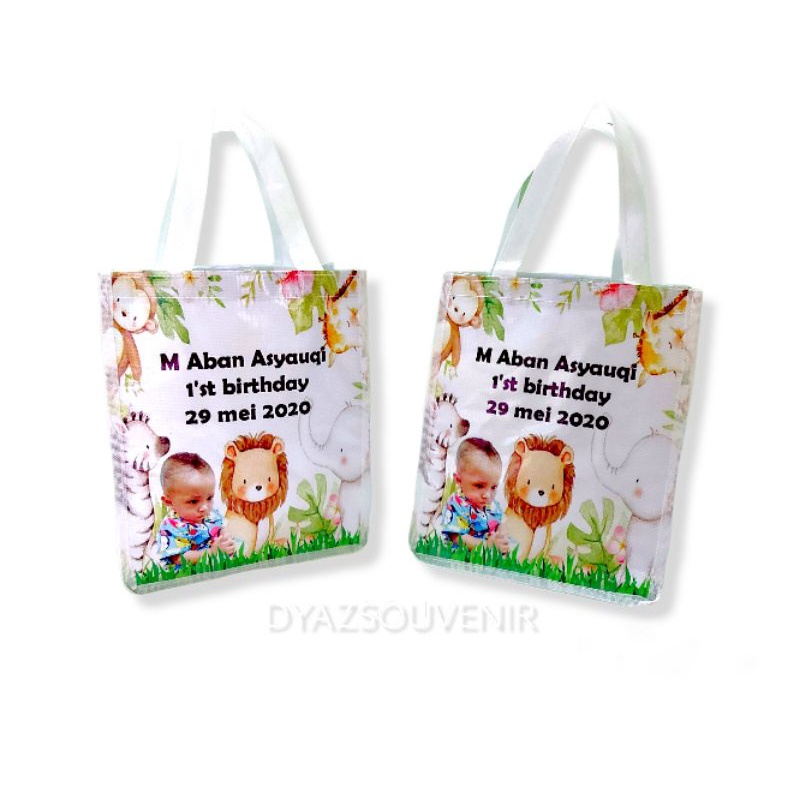 

Tas mika animal / souvenir animal / tote bag animal / tas anak / tas goodiebag murah / tas ultah