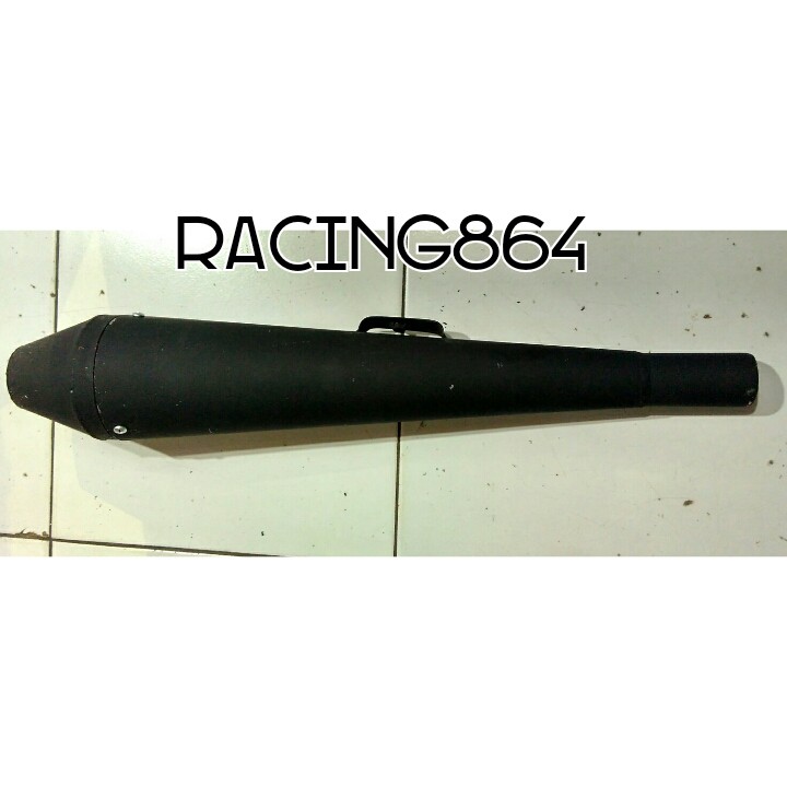 Slincer Knalpot Japstyle , Cafe Racer , Vintage Hitam TINGGAL PASANG BASS ADEM