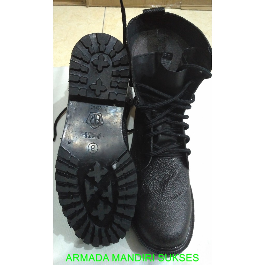 Sepatu PDL Kulit Jeruk - Sepatu PDL Jeruk - Sepatu PDL TNI Jeruk