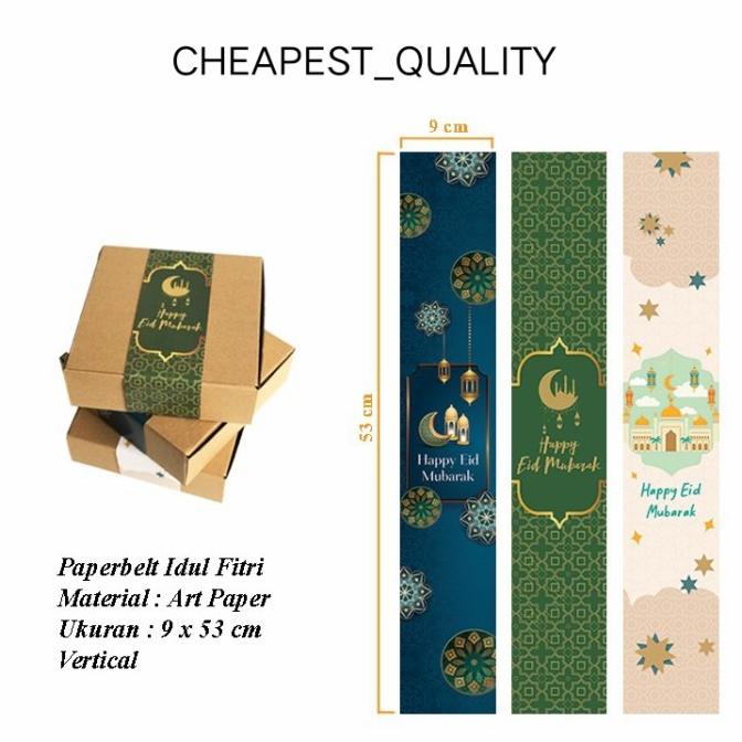:::::::] Paper Belt Lebaran / Paperbelt Idul Fitri Box Hampers Lebaran - Isi 10