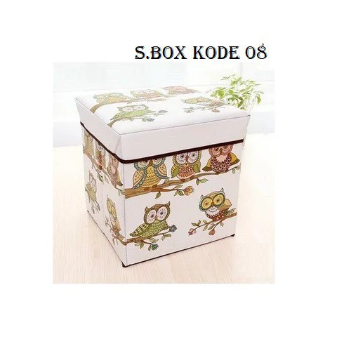 Storage box organizer rangkap fungsi Kursi/ Sandaran Kaki