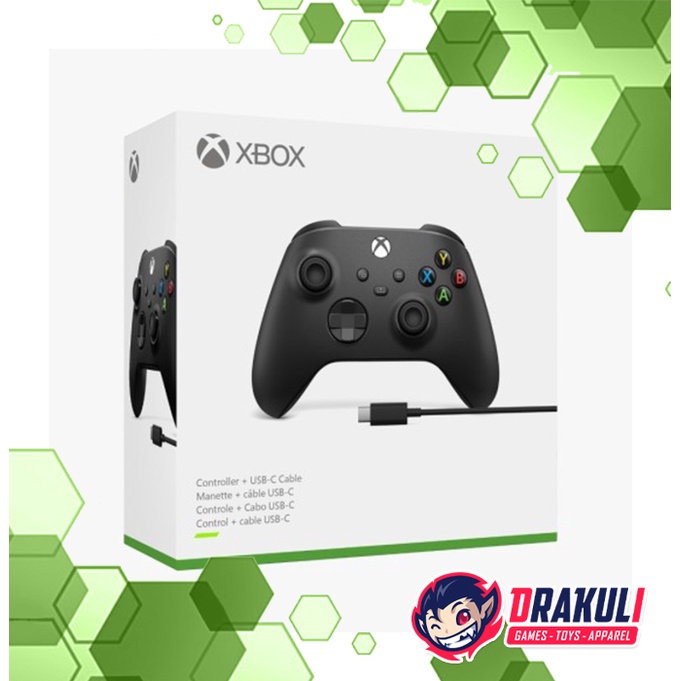 Xbox Wireless Controller + USB-C Cable for Windows Black