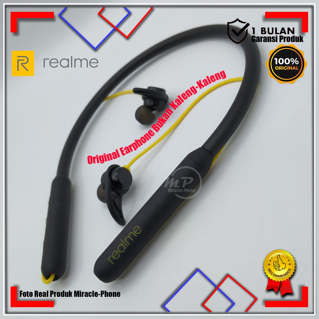 Headset/Handsfree/Earphone Realme Buds Bluetooth Wireless 5.0 Original GARANSI