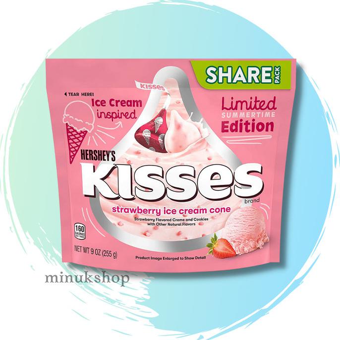 

TERBARU HERSHEYS STRAWBERRY ICE CREAM CONE KISSES SHARE PACK LIMITED EDITION MAKANAN & MINUMAN