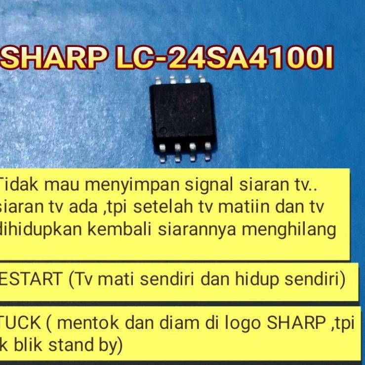 Harga TERMURAAH.. IC eprom memory tv LED Sharp lc-24sa4100i lc-24SA41001