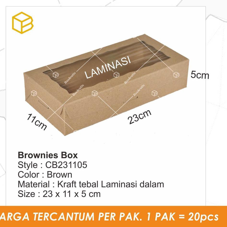 

N8I Cake box, Dus kue, Kotak souvenir, Brownies box, Packaging - CB (20pcs) µ