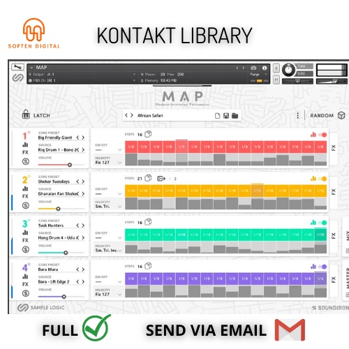 Modern Animated Percussion library preset KONTAKT