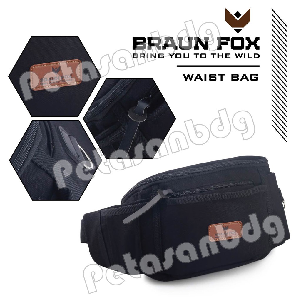 RTM - Tas Selempang Braun Fox Fort Knox Sabyan Waistbag