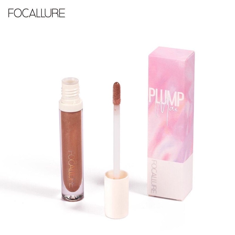 (FREE Eyeshadow) FOCALLURE Lip Gloss Pelembab Shimmer Berkilau FA153