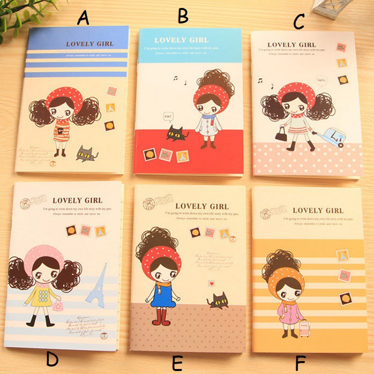 

MM306 Buku Memo Mini Lovely Girl Sticky Notes Buku Catatan Kecil