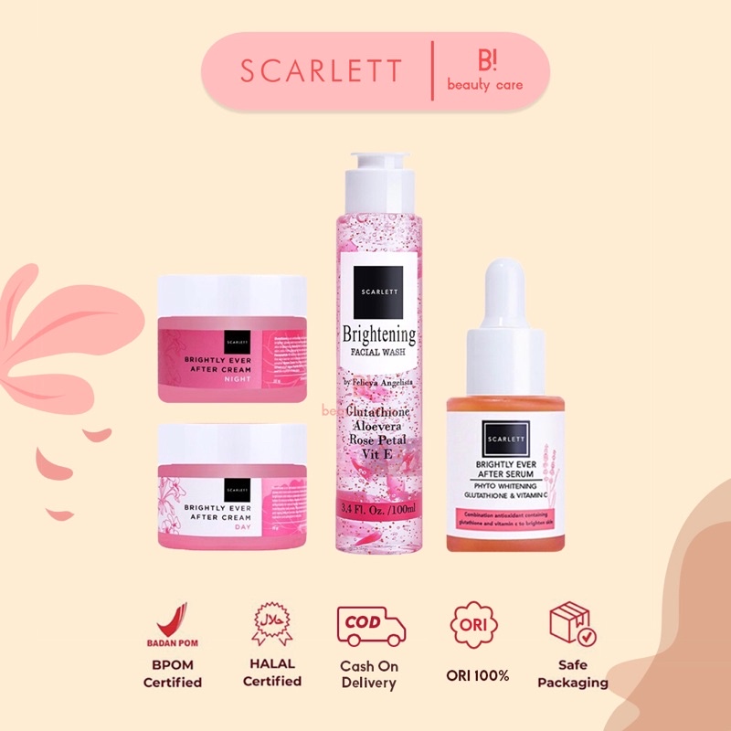 Scarlett Whitening Complete Brightly Facial Care