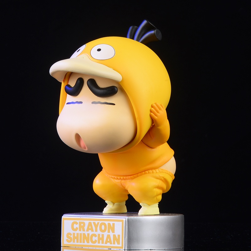 Action Figure Desain Bebek Krayon Shin-chan Cos Psyduck Buatan Tangan Bahan Pvc Untuk Mobil