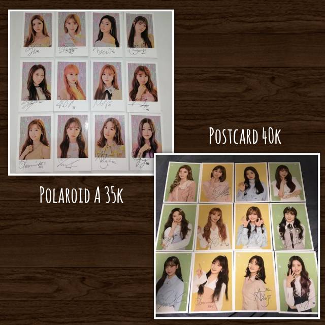 

IZ*ONE Postcard & Polaroid A Eyes On Me (Cek Description Box untuk Lihat yg masih Available)