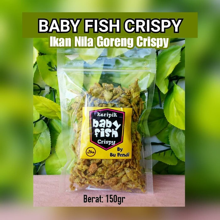 

snack ikan nila goreng gurih baby fish crispy