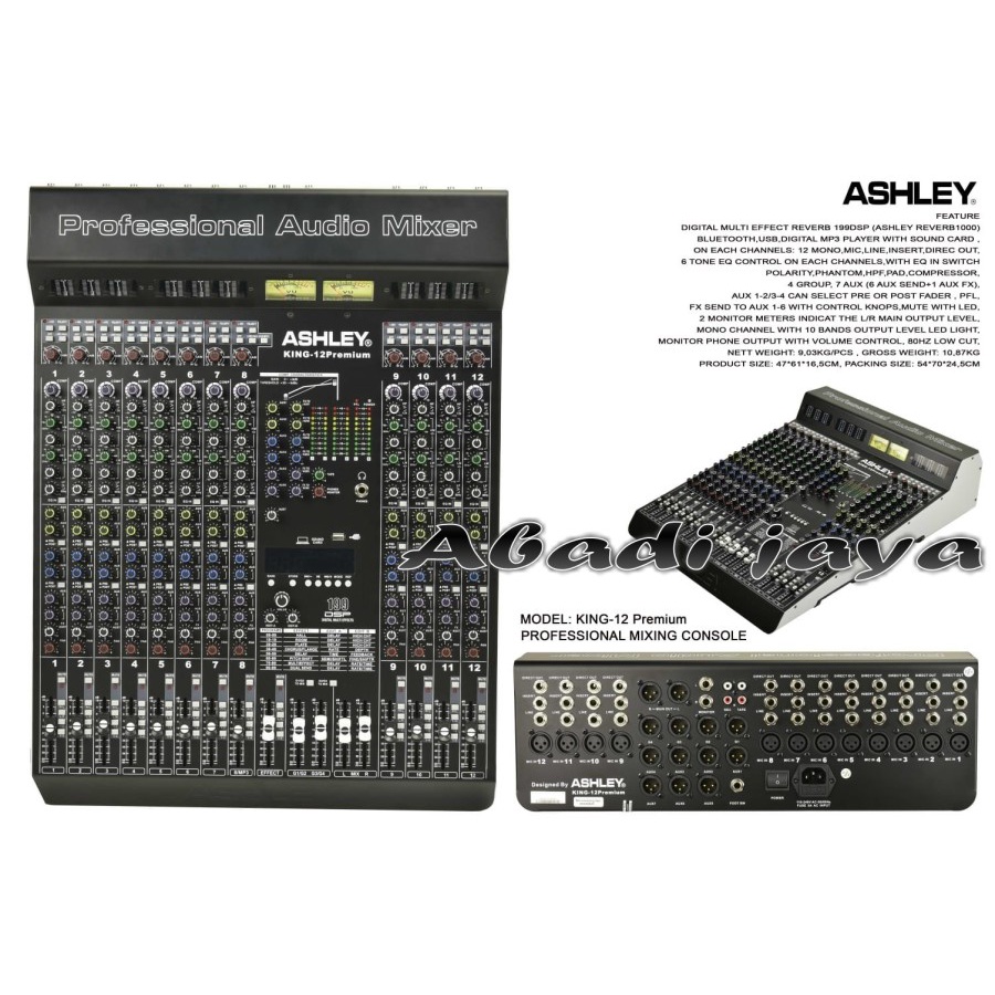 mixer ashley king 12 premium ashley king12 premium garansi resmi