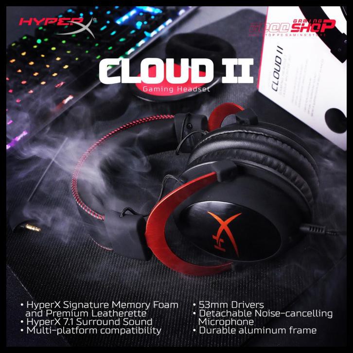 Hyperx Cloud 2 Black Red Gaming Headset