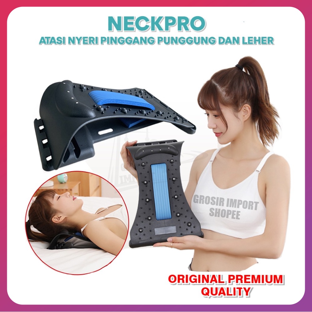 NeckPro Neck Pro Alat Terapi Leher Punggung Pinggang Syaraf Kejepit