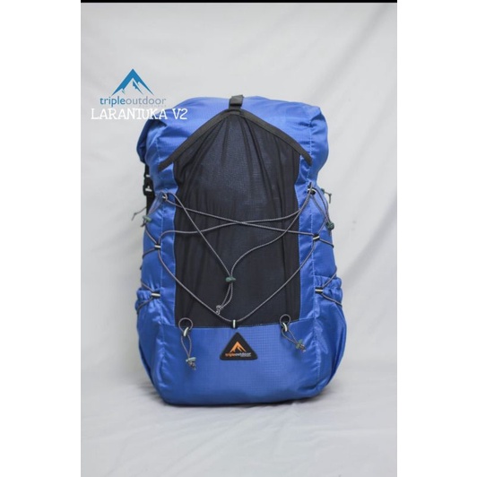 tas gunung backpack ultralight hiking merk triple outdoor larantuka v3 gen 3 kualitas bagus