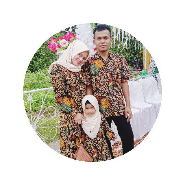Batik Couple Keluarga Sania Ruffle Ori Ndoro Jowi Dnt Candii